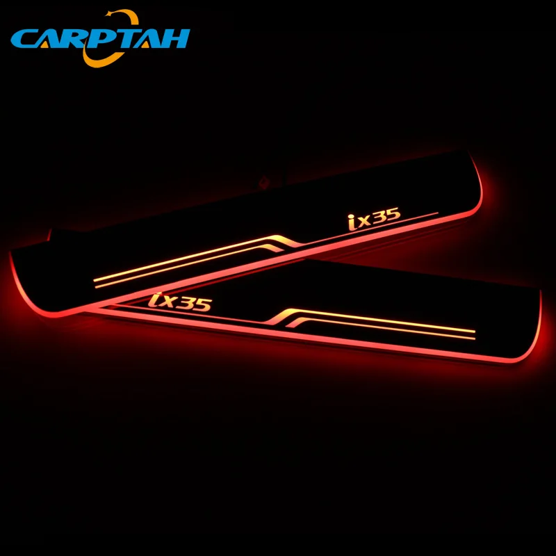 Carptah 4 шт. светодиодный светильник для педали автомобиля Накладка на порог