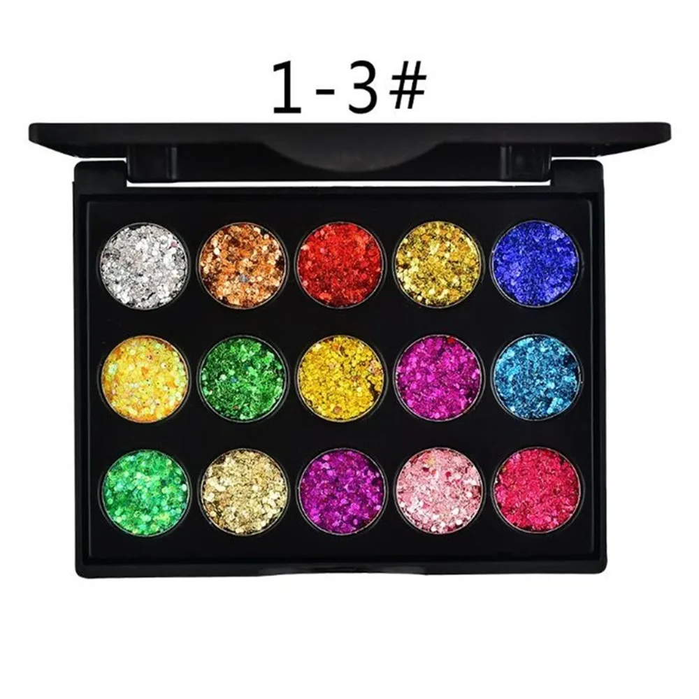 5 Color Glitter Eye Shadow Pallete Pigment Professional Eye Makeup Palette Long-lasting Make Up Eyeshadow Palette Maquillage - Цвет: 1-3