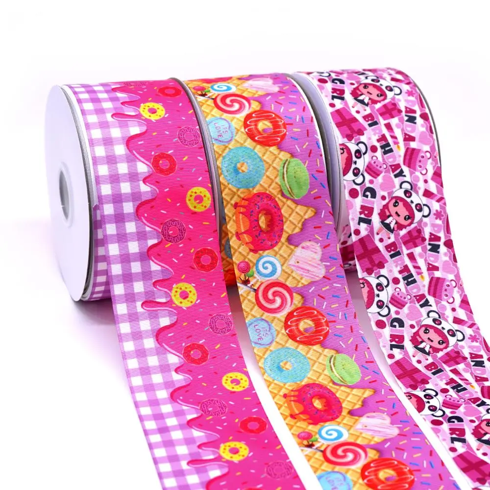 

DIY Craft Supplies cartoon character printed grosgrain ribbon, satin ribbon 10 yards. 31227-