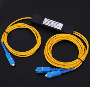 

Fictory Fiber Converter-Singlemode Fiber Optic Splitter 1x2 FBT Splitter Module with SC/UPC Interface 1310-1550nm