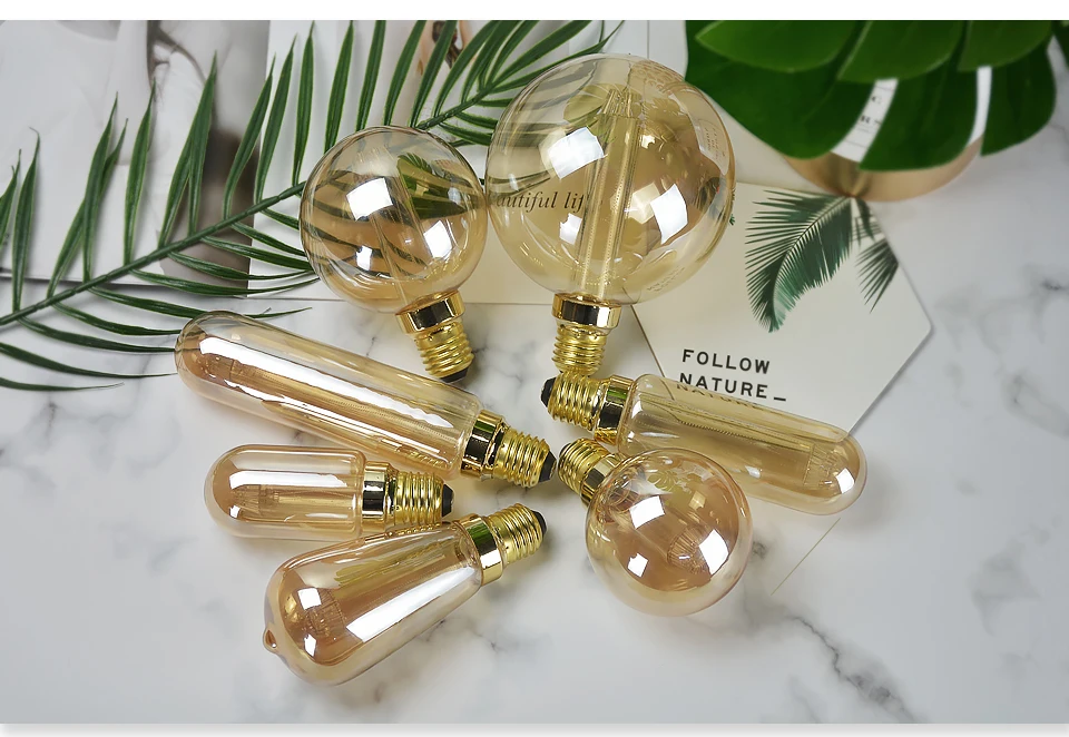 Ретро Edison led светильник лампочка E27 220V DST64 DT45 DG80 DG95 DG125 Фея Винтаж Edison лампа ретро украшения светильник s для кофе магазин бар