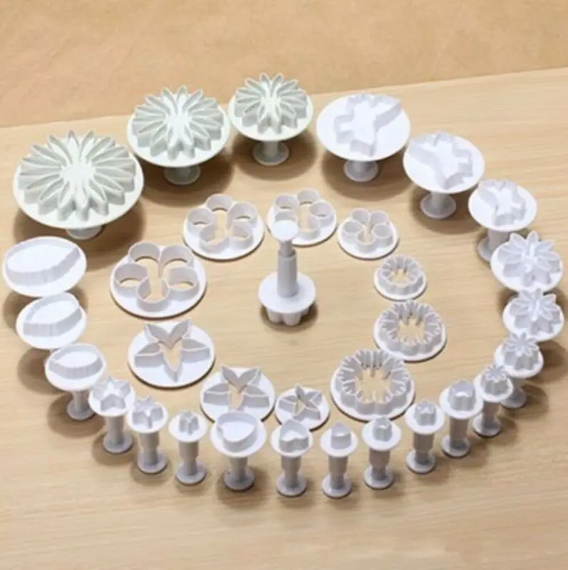 33 шт./компл. Sugarcraft инструмент для украшения торта набор помадки режущие инструменты для тортов печенье формы для выпечки торта