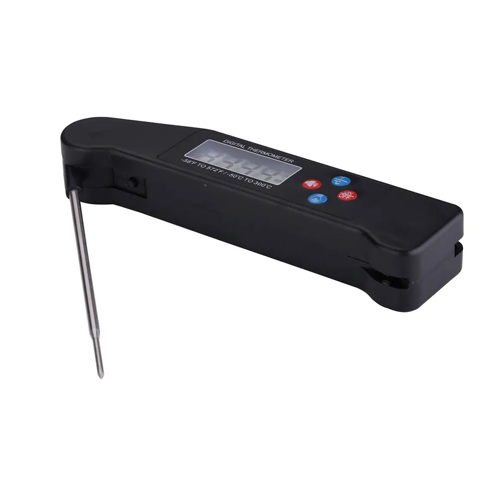 Probe Barbecue Grill Thermometer Digital Foldable Kitchen Broadcast Backlight