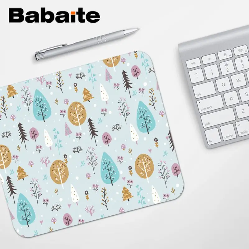 Babaite Высокое качество Рождественский стиль DIY Дизайн Шаблон коврик для игровой мыши топ продаж подставка под руку мышь игровой коврик для мыши - Цвет: No Lock Edge18x22cm