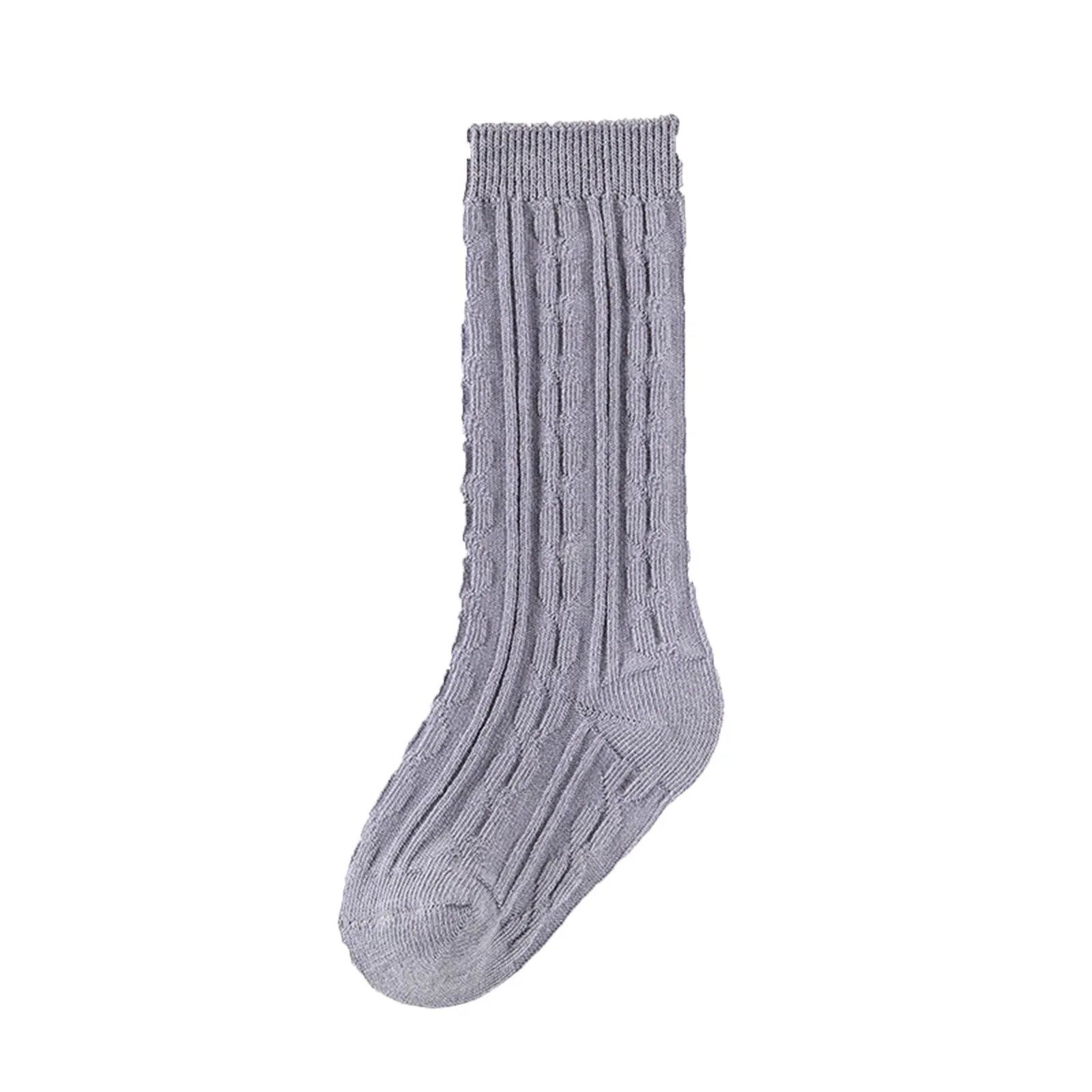 1-5Years Kids Knitting Socks Spring Summer Sock Unisex Sports Sleep Home Over-Knee Solid Color