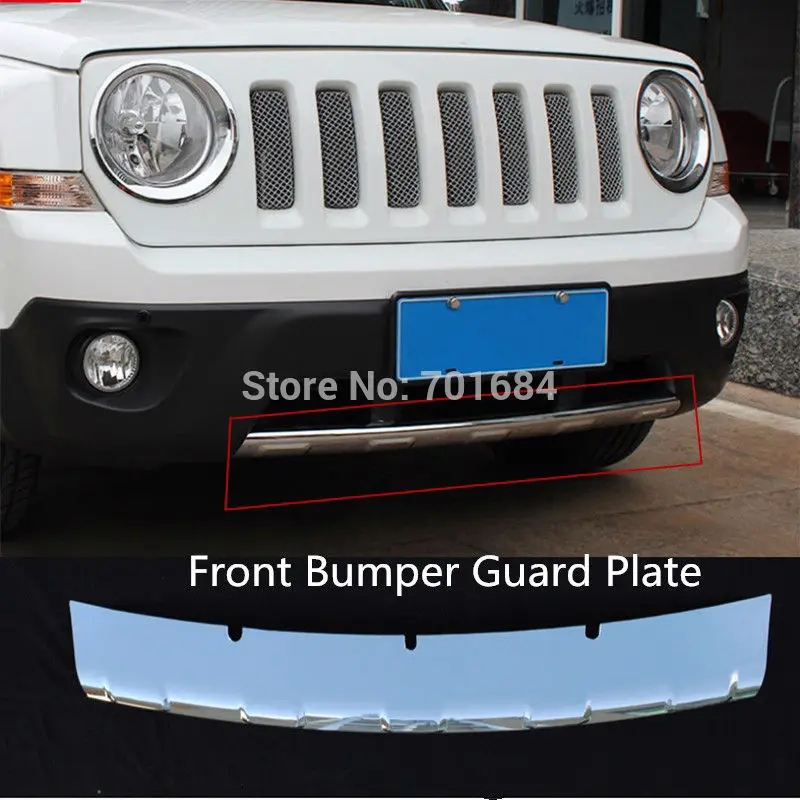 Автомобильный ABS передний бампер защитная пластина крышка для Jeep Patriot 2011 2012 2013 2014