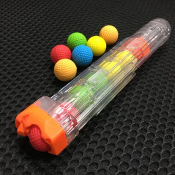 

6/12 Rounds Funny Ball Bullets Plastic Reload Cartridge Clip Soft Balls Apollo Bullet Magazine for Children Gun Toys
