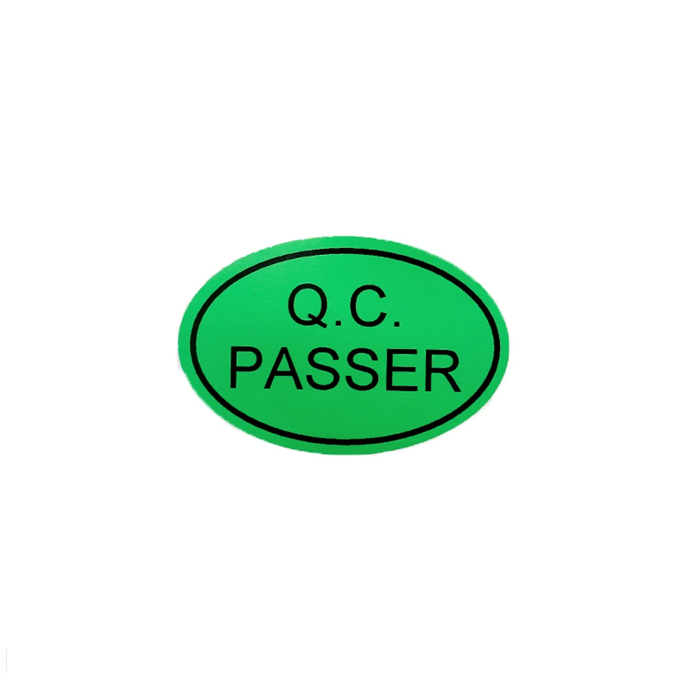 

QC Pass Stickers 200pcs Customizable Self-adhesive Green Case Labels
