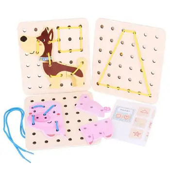 

blocks teaching aids building threading board early childhood education enlightenment toys children educational toys
