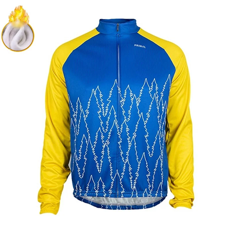 bib short PRIMAL Мужская зимняя одежда для велоспорта Теплая Флисовая одежда ropa ciclismo maillot для велоспорта профессиональная команда для езды на велосипеде Джерси - Цвет: bib short