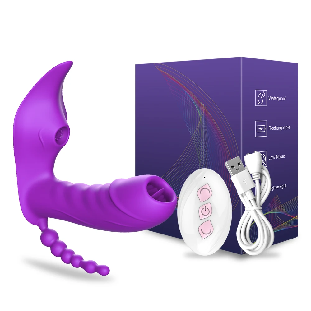 3 in 1 10 Mode Remote Sucking Vibrator