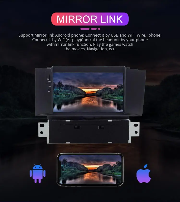 Perfect Besina Android 9.0 Car DVD Player For Citroen C4 C4L DS4 Multimedia GPS Navigation WIFI Octa 8 Cores 1 Din Car Radio Auto Audio 7