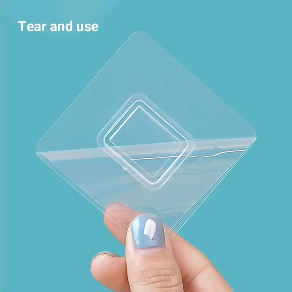 DIY Double-Sided Adhesive Wall Hooks Hanger Strong Transparent Hooks Suction Cup Sucker Wall Storage Holder For Kitchen Bathroom