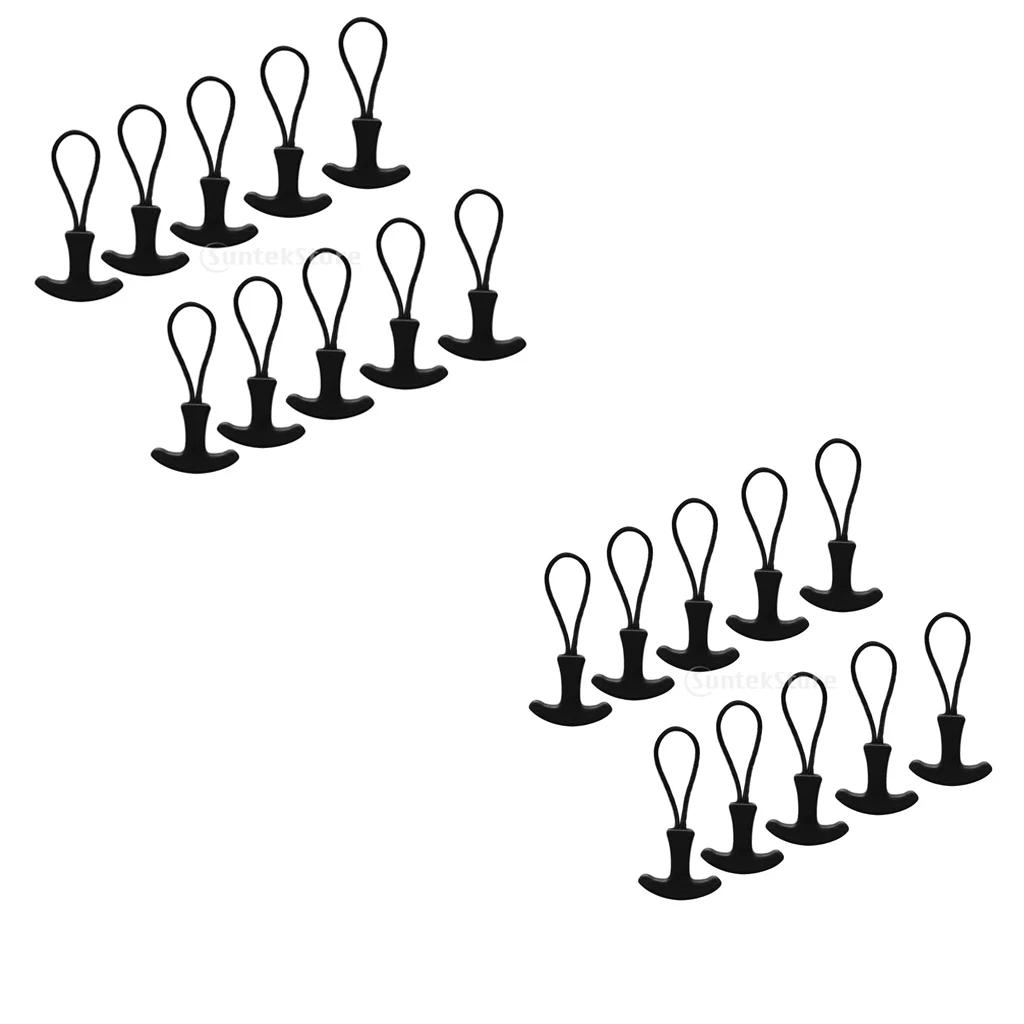 

20 Pieces Zip Puller Zipper Pulls Replacement Fastener For Backpack -T Shape