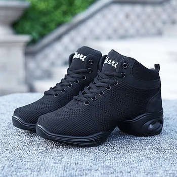 

2020 New Breath Dancing Sneakers for Women Modern Practice Dance Shoes cashmere Girls Flexible Jazz Hip Hop Shoes Fitness Man