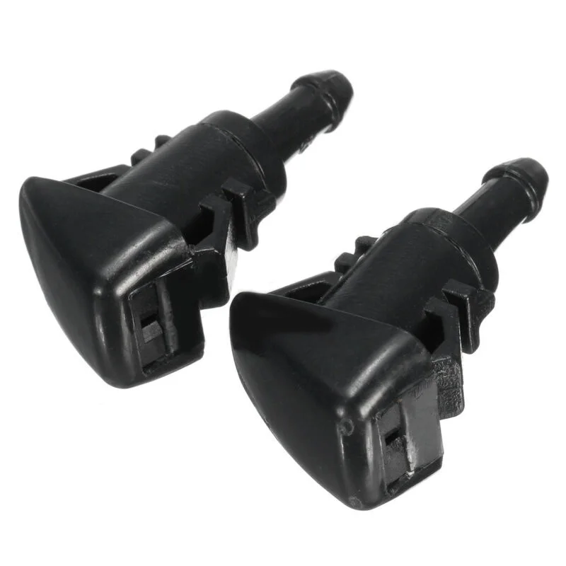 

2pcs Car Front Windshield Wiper Washer Spray Nozzle Black For Subaru Impreza 2008-2012 Car Windscreen Washer Spray Tool