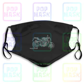 

Dust Mask with Filter Mv Agusta Brutale 1090 2016 Inspired Motorcycle Art Washable Reusable Mask