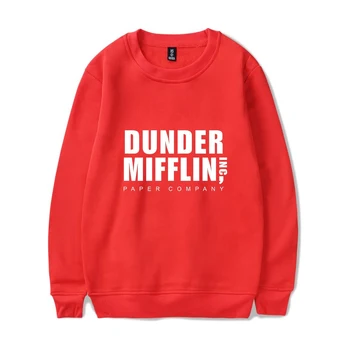 

The Office TV Show Dunder Mifflin Sweatshirts Men Women Long Sleeve O-Neck Pullover Fashion Pullover Autumn Winter Sweatshirts