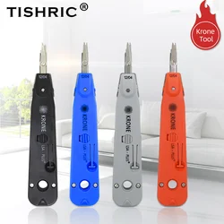 TISHRIC Original Network Tool Cable Crimper Krone Standard Type RJ45 Crimper RJ11 Punch Down LSA-Plus Wire Cable Network Tool