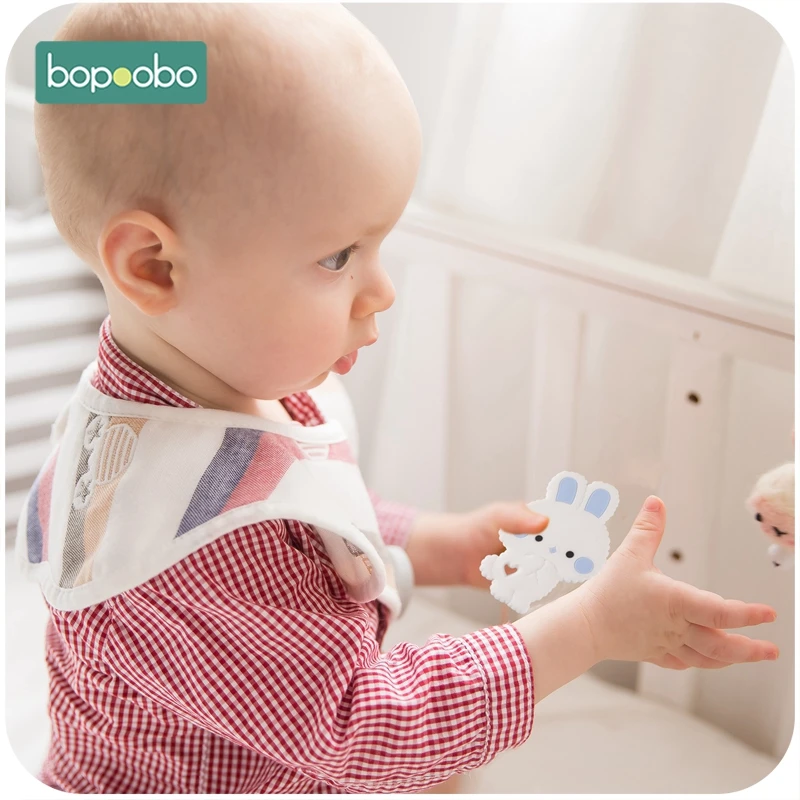 Bopoobo Tiny Rod Baby Teether Infant 10PCS Bunny Rodent Teething Chewable BPA Free Food Grade Silicone Baby Mobile Toys Nursing Bopoobo Tiny Rod Baby Teether Infant 10PCS Bunny Rodent Teething Chewable BPA Free Food Grade Silicone Baby Mobile Toys Nursing