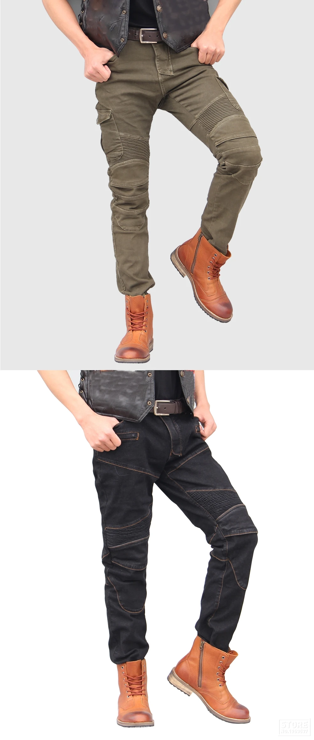 Motorcycle Pants Moto Protection Motocross Jeans Rodilleras Moto Jeans Men Motorcycle Motocross Pants Four Seasons Breathable