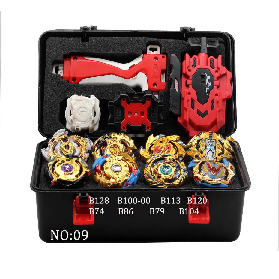 TAKARA TOMY комбинация Bey Bay Burst набор игрушек Арена Металл Fusion 4D Топы настраиваемая пусковая установка или ручка и коробка для мальчика - Цвет: Фиолетовый