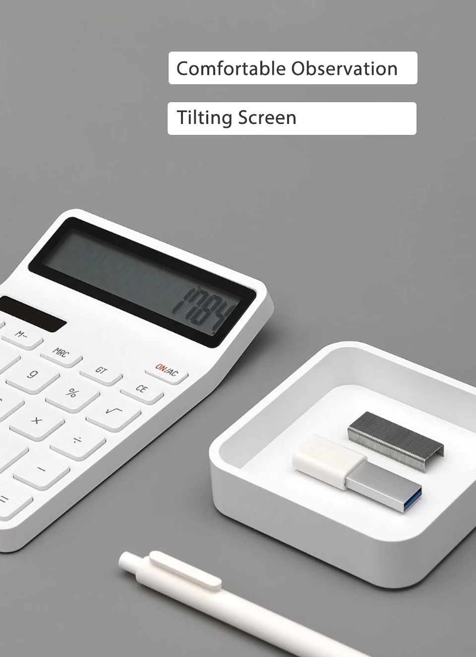 LEMO Desktop Calculator -White