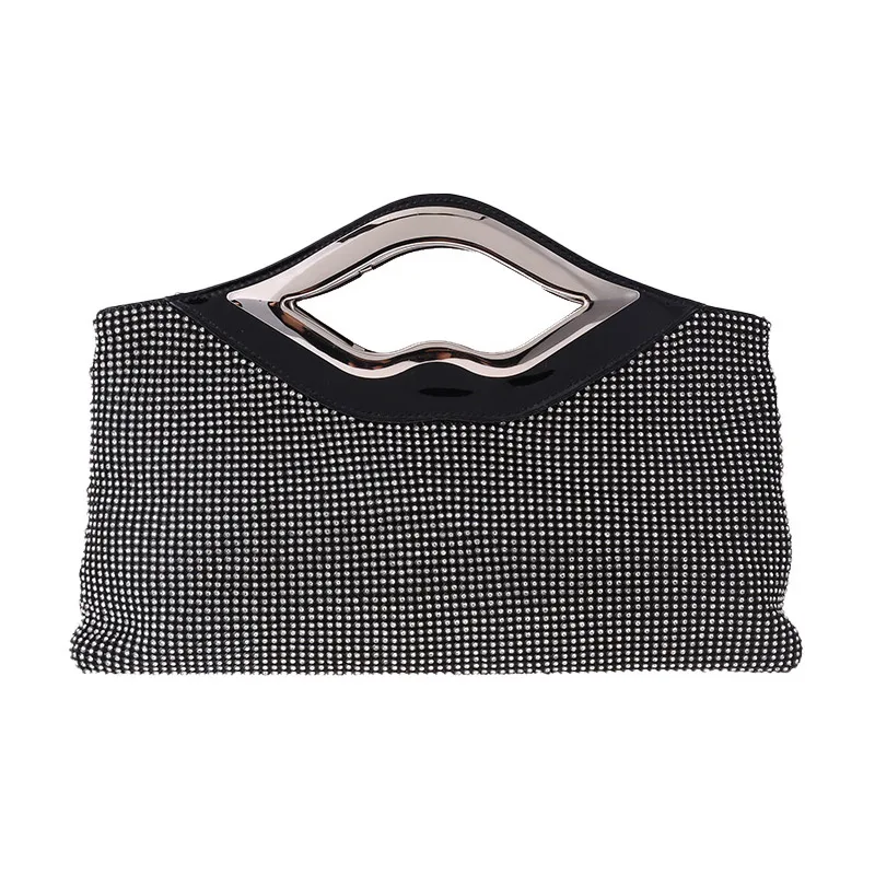 Роскошные сумки, женские сумки, дизайнерские, высокое качество, бриллиантовый клатч, кошелек, летняя сумка для женщин, серебряные, свадебные клатчи, ZD1345 - Цвет: Black