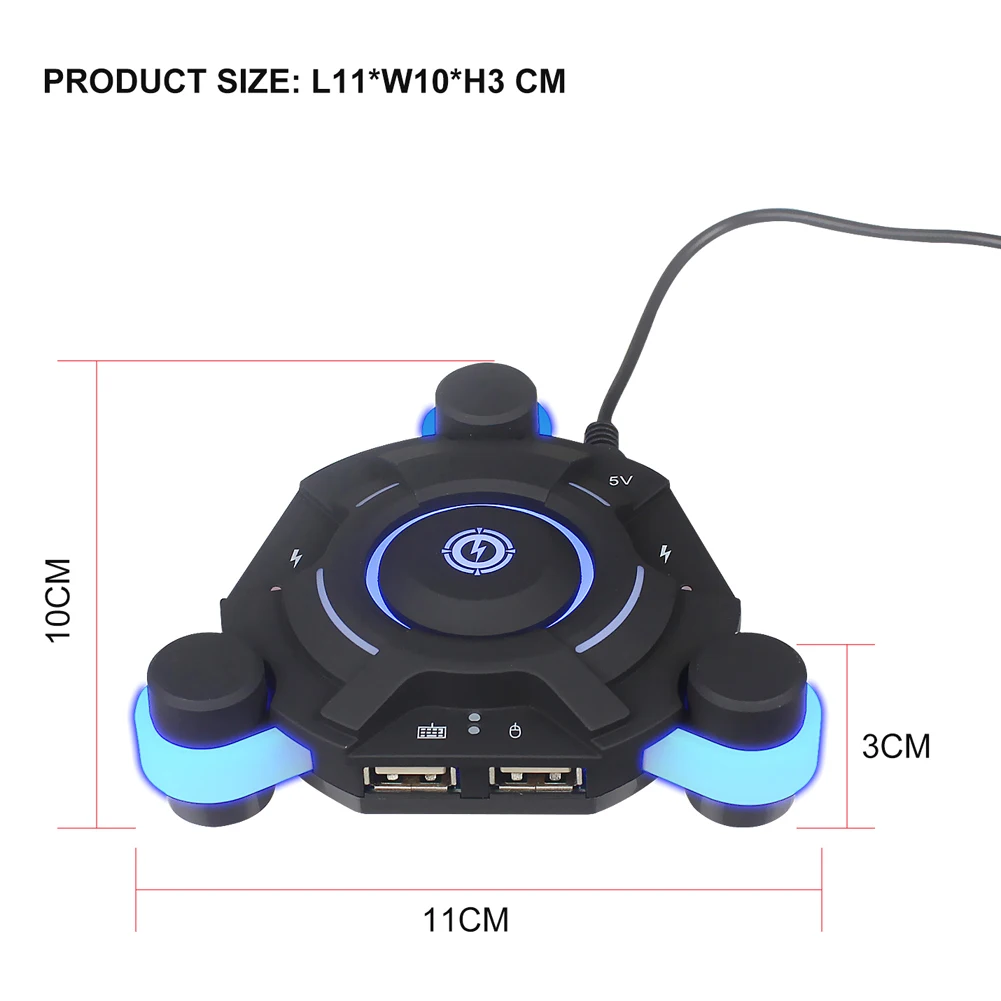  Mobile Gamepad Controller Gaming Keyboard Mouse Converter For IOS/Android Keyboard Mouse Adapter fo