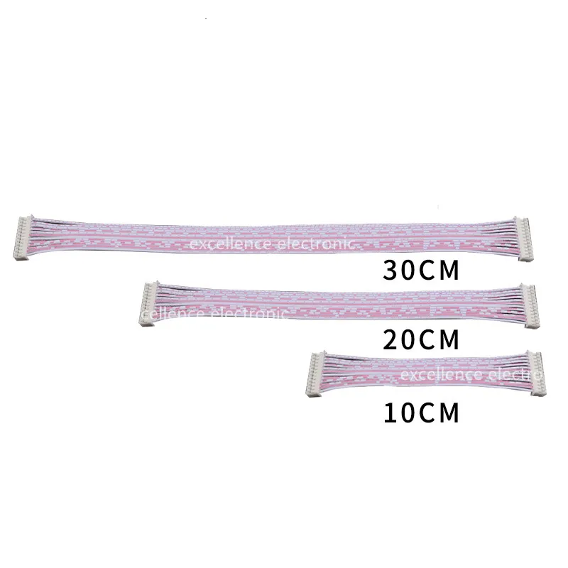 2.0 JST 와이어 암 커넥터 터미널 케이블, 단일 또는 이중 헤드, PH2.0, 10cm, 20cm, 30cm, 2p, 3p, 4p, 5p, 6p, 7p, 8p, 9p, 10p11p12p, 50PCs/로트