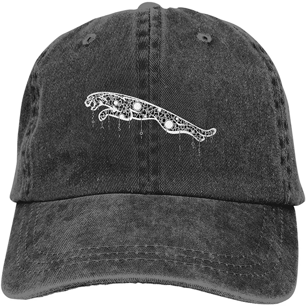 TSDFCMen Женская винтажная Регулируемая шляпа для папы с логотипом Jaguar Повседневная модная шляпа, Черная