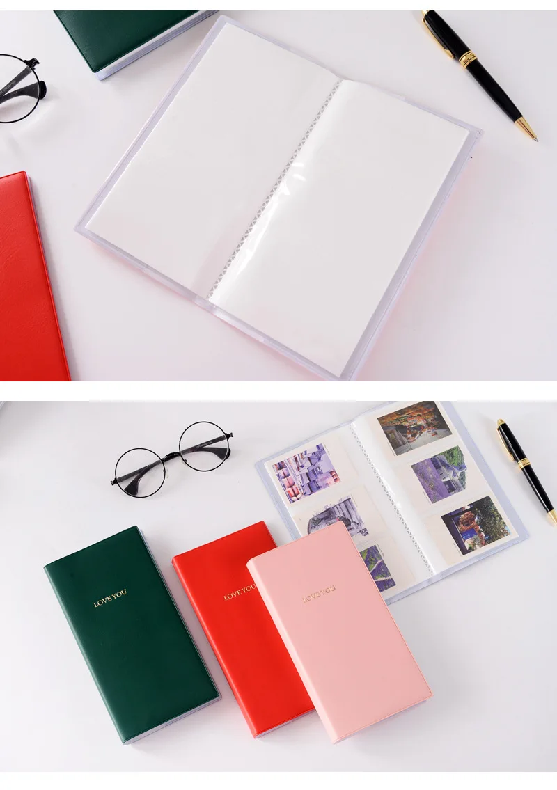 Оптовые поставки однотонные Цвет Loveyou длинные мини моментального фотоаппарата Polaroid вставка Тип альбом 3-дюймовый альбом