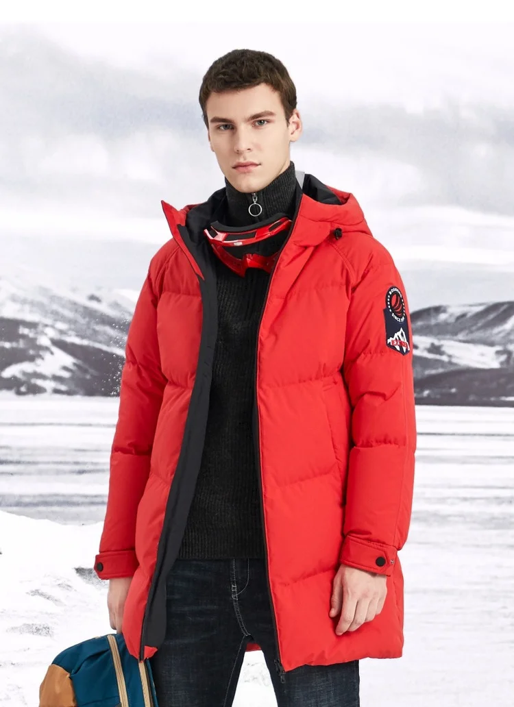 BOSIDENG new winter velvet extremely cold and thickened men's medium and long down jacket fashion trend B90142033