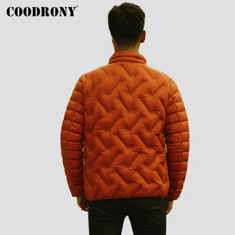 Бренд COODRONY мужская куртка пуховик на утином пуху модное повседневное пальто со