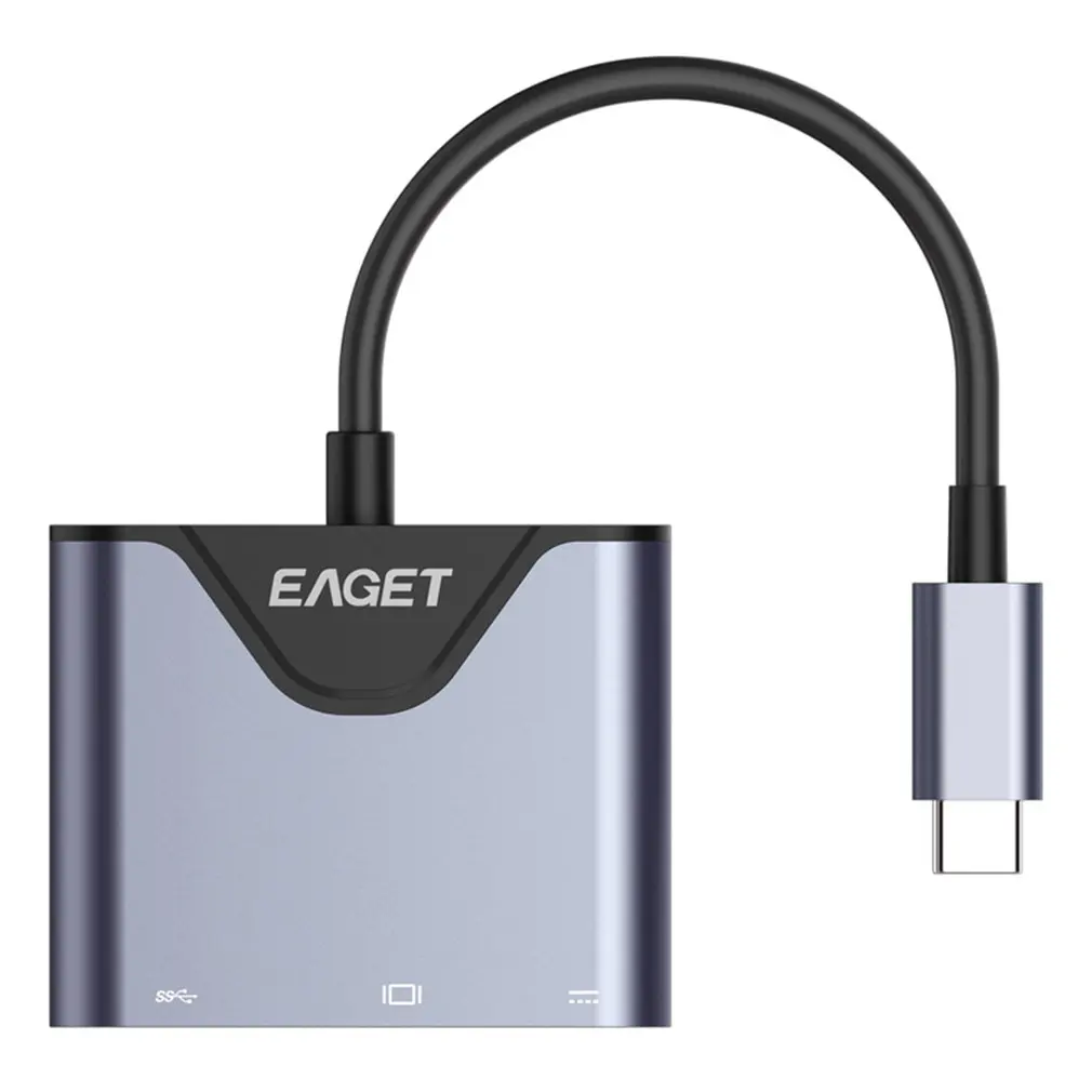 3 в 1 type-C USB HDMI интерфейсный кабель адаптер конвертер внешняя Видео Графика расширение для ноутбуков компьютеры ТВ