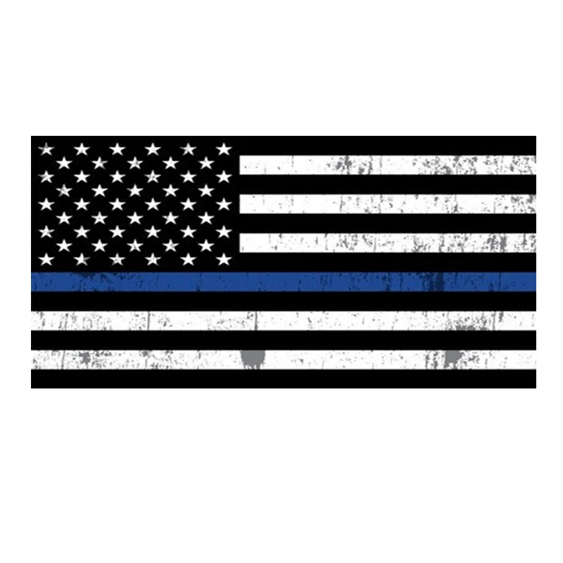 

Distressed Thin Blue Line American Flag Sport Gym Bath Towels Grunge Aged US USA Flag Microfiber Beach Travel Towels Bathroom