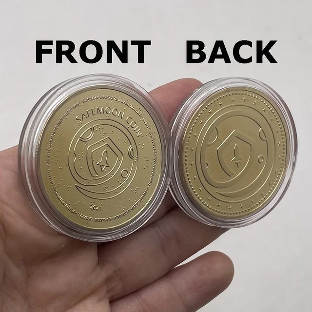 Safemoon Coin 50 Pcs Digital Coin Gold Plated Non Cryptocurrency Physical Crypto Collection Gold Astronaut Commemorative Coins Non Currency Coins Aliexpress