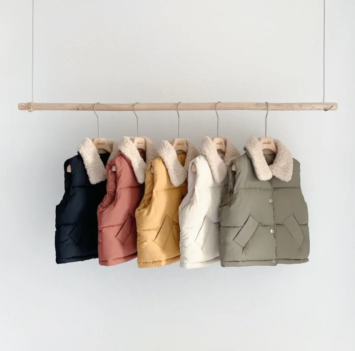 Детский модный жилет из ягненка и хлопка | Мать ребенок