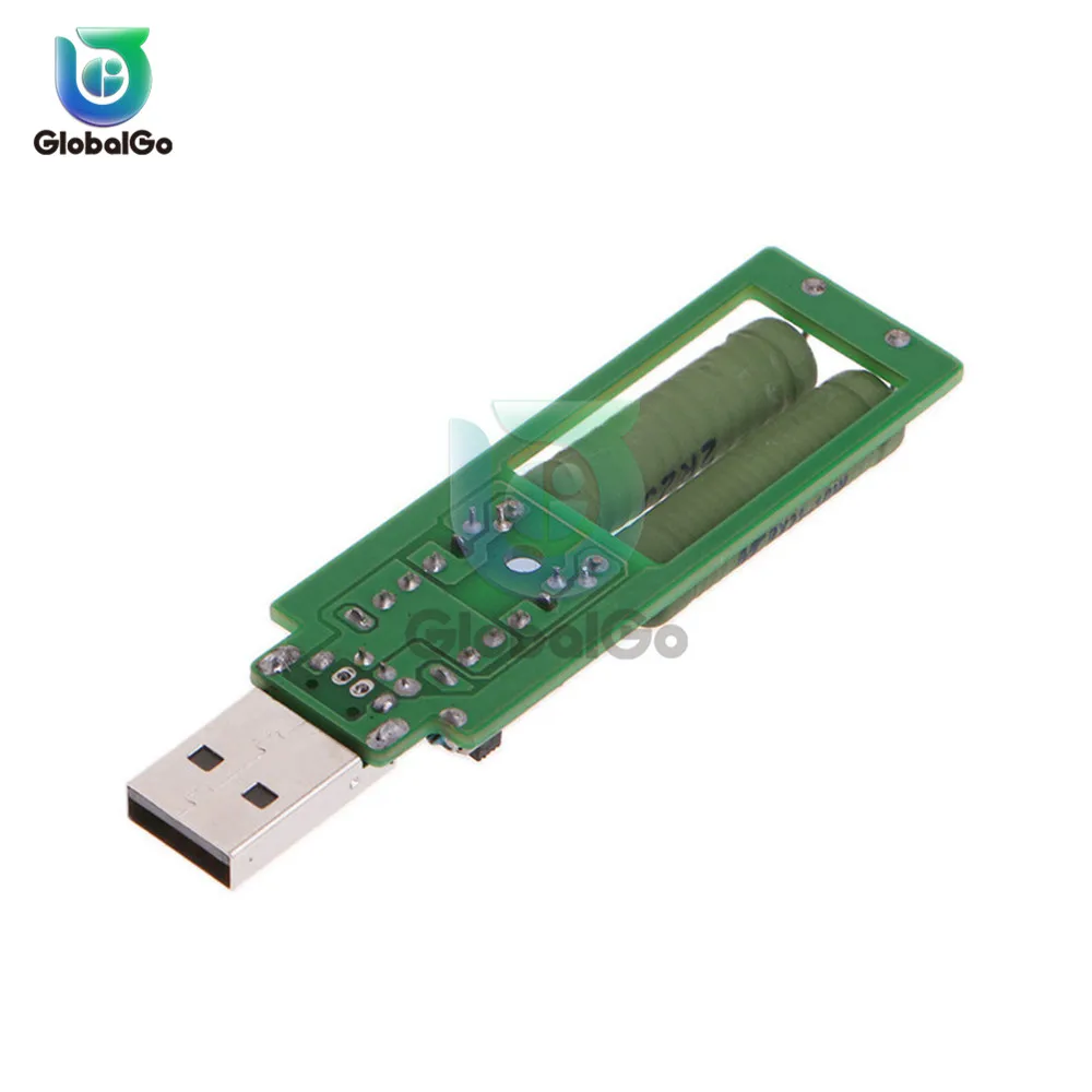 2X10 Вт USB мини разрядный интерфейс нагрузочный резистор с переключателем 1A 2A светодиодный аккумулятор Емкость напряжение сопротивление разряда тестер инструмент