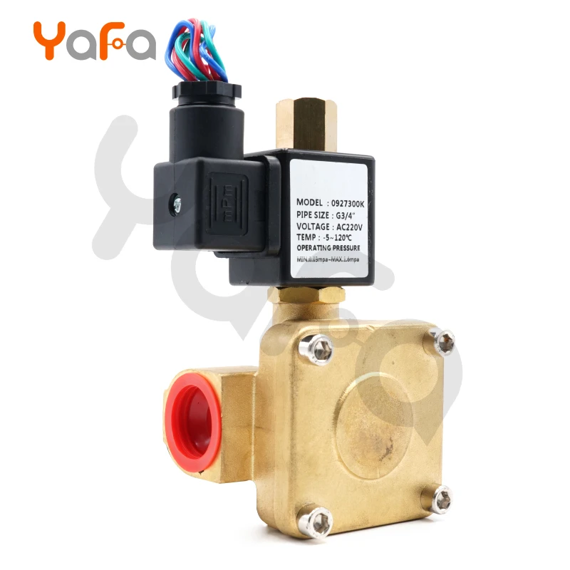 220V 24V Высокая температура нормально закрытый, нормально открытый электромагнитный клапан, водяной клапан, воздушные клапаны компрессора G1/" 3/4" 1"
