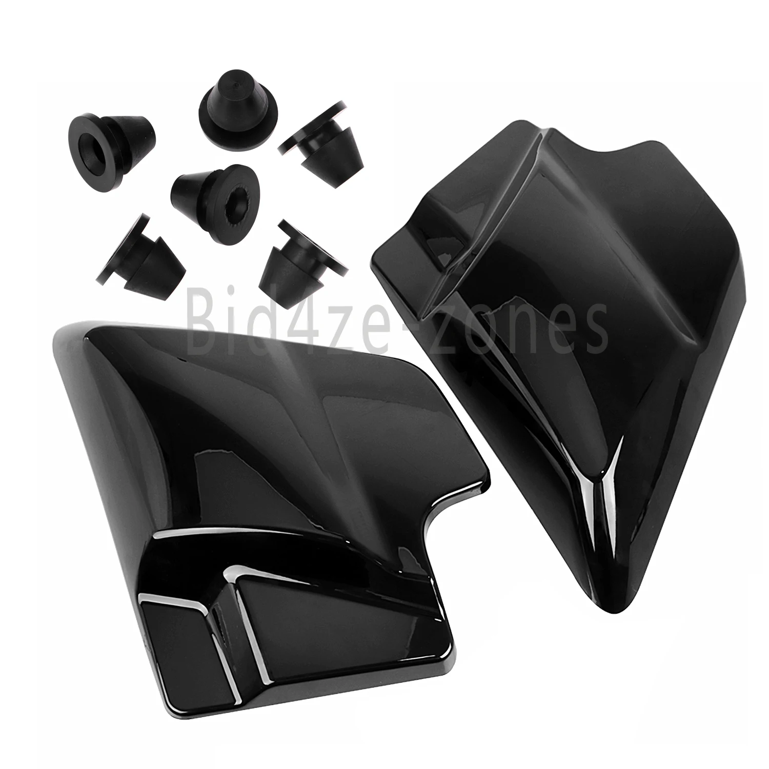 Боковая крышка для мотоцикла ABS с резиновыми люверсами для Harley Touring Street Glide Electra Road Glide 09-18 Vivid Black