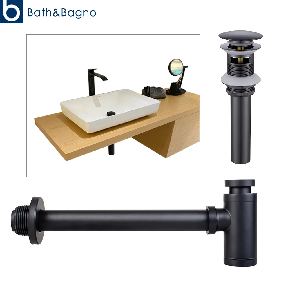 Bathroom Basin Bottle Trap Drain Modern Sink Pop Up Filter Fixture Stopper Set Black Washbasin Siphon Horse Accessory Renovation drain stopper bathroom sink plug washbasin drain plug bathroom sink stopper