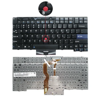 

English US Keyboard for Lenovo for thinkpad T410I X220 X220I X220T T510I W520 T420S T520 BLACK With rod