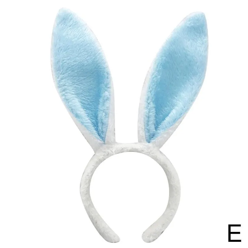 white hair clips Cute Easter Adult Kids Cute Rabbit Ear Headband Prop Plush Hairband Dress Costume Bunny Ear Hairband Party Decorations For Home vintage hair clips