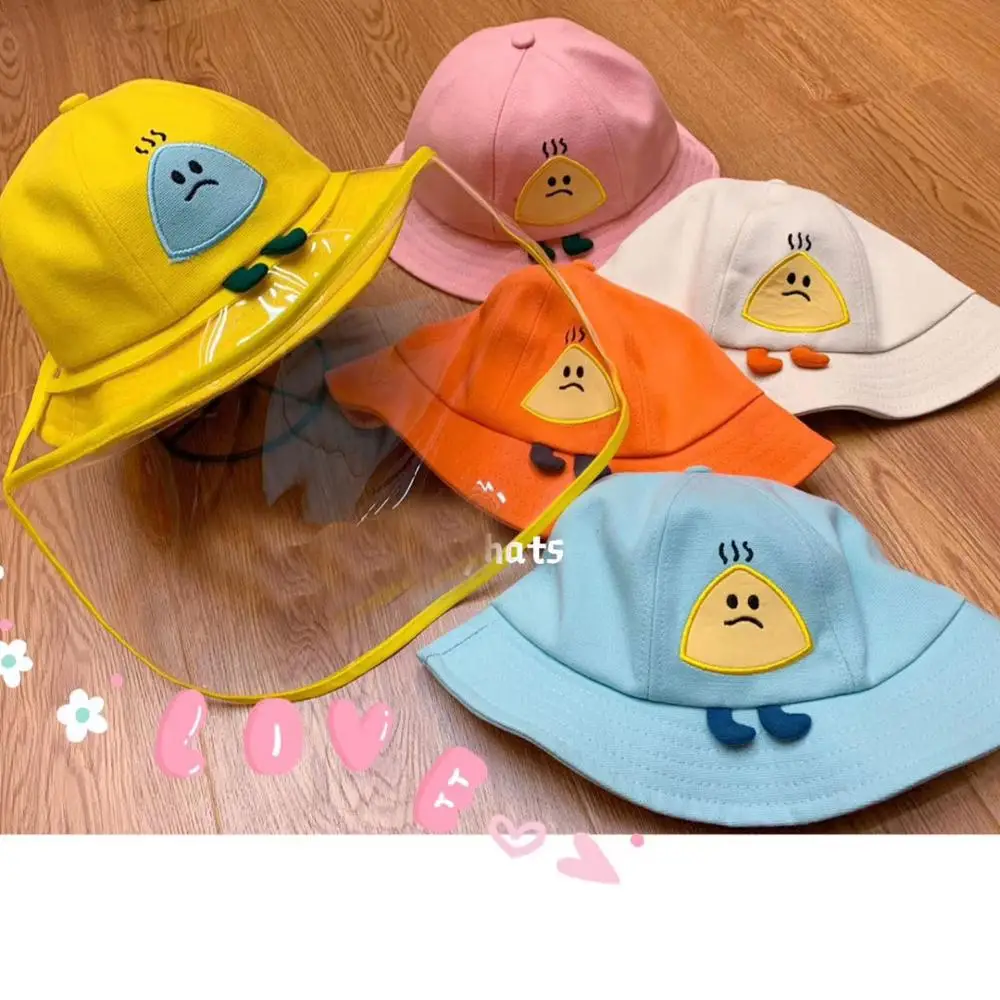 

Hot New Children Antibacterial Anti Fog Dust Cap Hat Face Shield Fisherman Cap Protective Mask Visor Hat Face Shield Fisherman