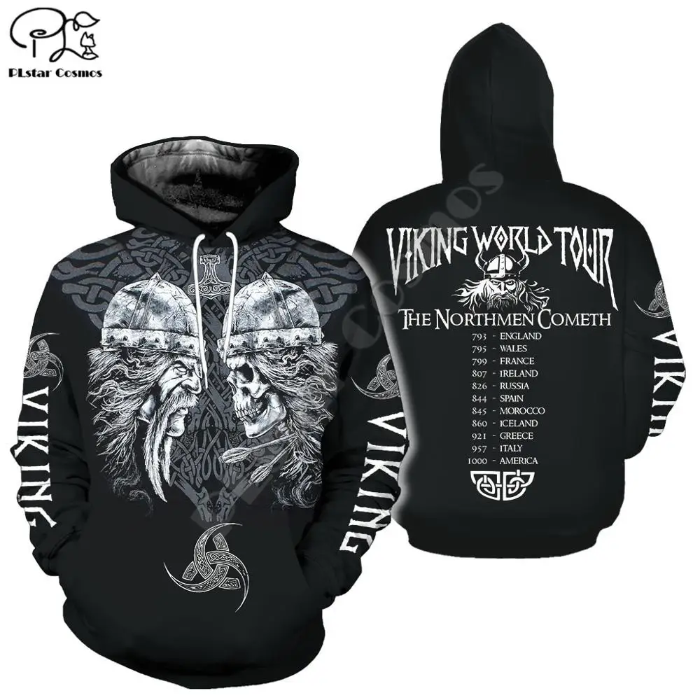 Ух девушка Viking Татуировка воина Новый Модный спортивный костюм на каждый день