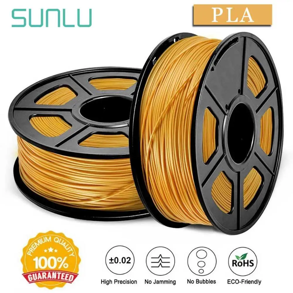 Sunlu 3d принтер PLA/PLA+ Филамент 1,75 мм 2.2LBS 1 кг нетоксичные 3D печатные нити для детского образования Быстрая