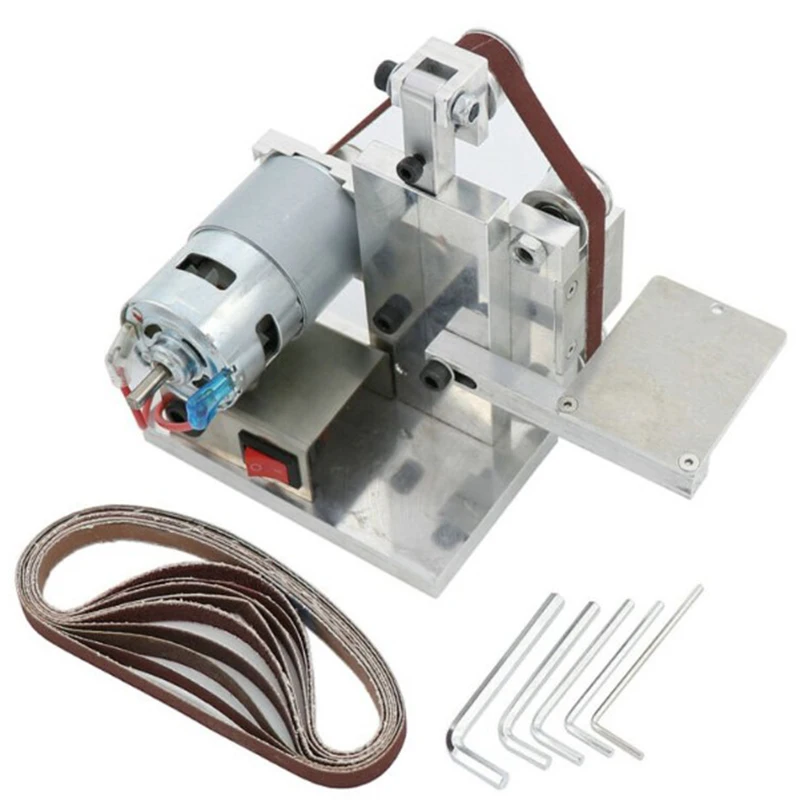

Electric Belt Sander Mini Polishing Grinding Machine Wrenches Abrasive