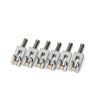 

Electric Guitar Saddle Roller Bridge Saddles Great Saddle Bridge with Wheels for DIY Guitars Suitable for Most Electric Guitars