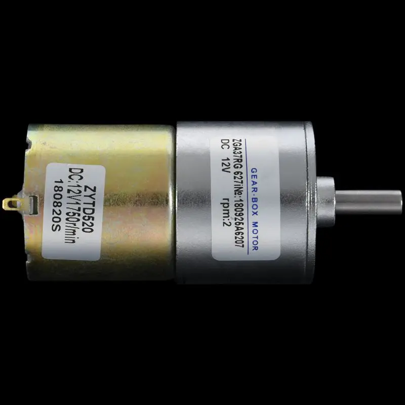 DFGA37RG-708i в форме цилиндра DC 12V скорость 2 RPM Мотор-редуктор